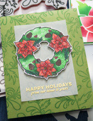 Simon Hurley Clear Stamps - Posh Poinsettias