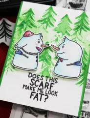 Simon Hurley Clear Stamps - Snazzy Snowmen