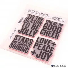 Cling Stamps by Tim Holtz - Bold Tidings No. 1