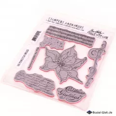 Cling Stamps by Tim Holtz - The Poinsettia