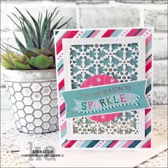 Karen Burniston Die - Pattern Plate Snowflake