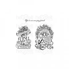 Cling Stamps - Elegant Gateway Sentiments