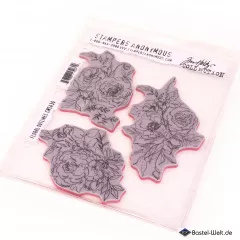 Cling Stamps by Tim Holtz - Floral Outlines