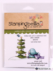 Stamping Bella Cling Stamps - Bundle Girl W/Christmas Tree And B