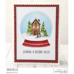 Stamping Bella Cling Stamps - Holiday Snow Globe