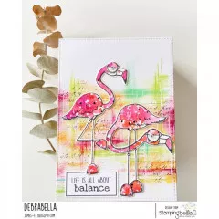 Stamping Bella Cling Stamps - Oddball Flamingo