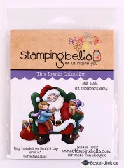 Stamping Bella Cling Stamps - Tiny Townie On Santas Lap