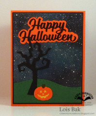 Karen Burniston Die - Happy Halloween