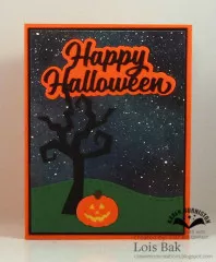 Karen Burniston Die - Happy Halloween