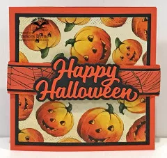 Karen Burniston Die - Happy Halloween