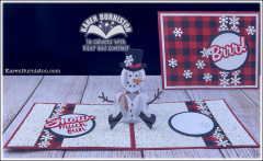 Karen Burniston Die - Snowman Pop-Up