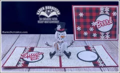 Karen Burniston Die - Snowman Pop-Up