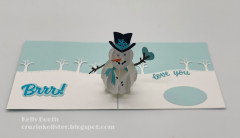 Karen Burniston Die - Snowman Pop-Up