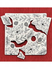 Simon Hurley Cling Stamps - Festive Florals