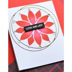 Memory Box Die and Stencil - Contempo Poinsettia