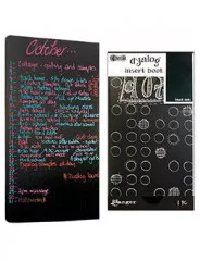 Dyan Reaveleys Dylusions Dyalog Insert Book - Black W/Dots