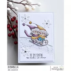 Stamping Bella Cling Stamps - Mini Oddballs On A Sled