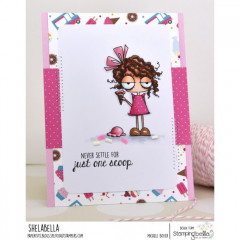 Stamping Bella Cling Stamps - Mini Oddball With One Scoop