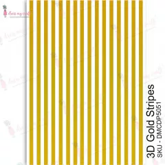 Transfer Me Sheet A4 - 3D Gold Stripes