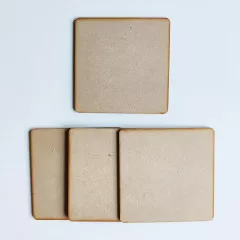 Dress My Craft MDF Coasters - Curved Square