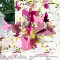 Karen Burniston Dies - Butterfly Collage Add-Ons