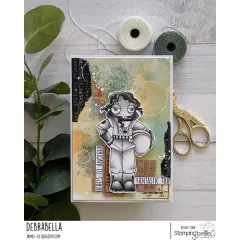 Stamping Bella Cling Stamps - Oddball Girl Astronaut