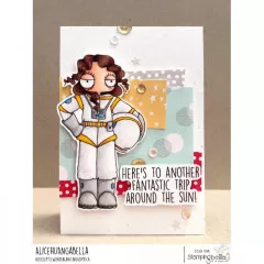 Stamping Bella Cling Stamps - Oddball Girl Astronaut