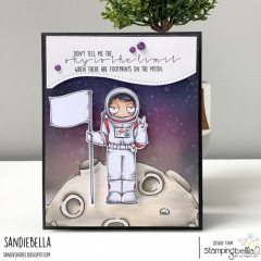 Stamping Bella Cling Stamps - Oddball Astronaut