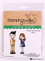 Stamping Bella Cling Stamps - Oddball Mom And Dad