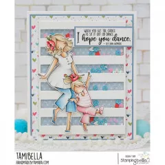 Stamping Bella Cling Stamps - Curvy Girl Strutting