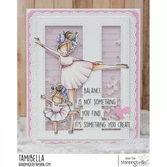 Stamping Bella Cling Stamps - Curvy Girl Posing