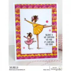 Stamping Bella Cling Stamps - Curvy Girl Posing