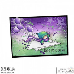 Stamping Bella Cling Stamps - Bundle Girl In A Plane