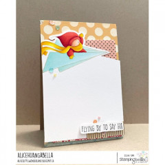 Stamping Bella Cling Stamps - Bundle Girl In A Plane