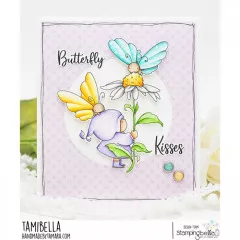 Stamping Bella Cling Stamps - Bundle Girl With Butterflies