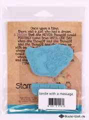 Stamping Bella Cling Stamps - Birdie With A Message