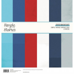 Simple Vintage Vintage Seas 12x12 Basic Paper Pack