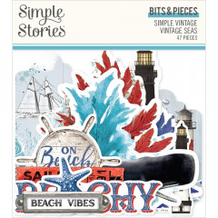 Bits & Pieces Die-Cuts - Simple Vintage, Vintage Seas