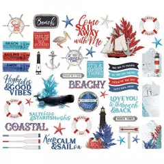 Bits & Pieces Die-Cuts - Simple Vintage, Vintage Seas