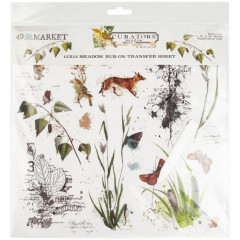 12x12 Rub-On Transfer Sheet - Curators Meadow