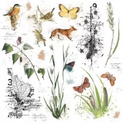 12x12 Rub-On Transfer Sheet - Curators Meadow