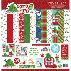 PhotoPlay Santa Paws Cat 12x12 Collection Pack