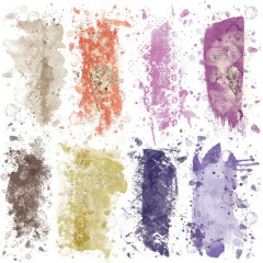 12x12 Rub-On Transfer Sheet - ARToptions Plum Grove Color Wash