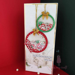 Dress My Craft Shaker Elements - Snowy Christmas Slices