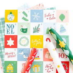 PinkFresh Studio Happy Holidays 12x12 Paper Pack