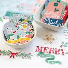 Cardstock Die-Cut Ephemera Pack - Happy Holidays