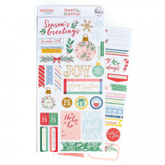 PinkFresh - Cardstock Stickers - Happy Holidays