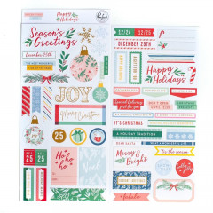 PinkFresh - Cardstock Stickers - Happy Holidays