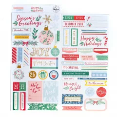 PinkFresh - Cardstock Stickers - Happy Holidays