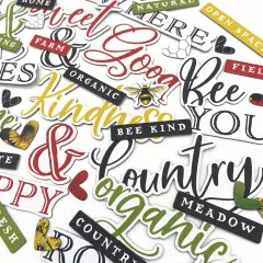 Chipboard Word Set -ARToptions Countryside